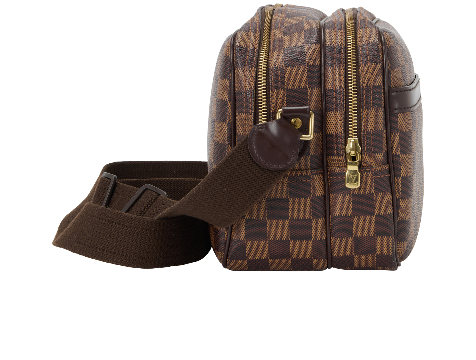 Reporter PM, &pound;550, Handbags, Brown, Canvas, Side view